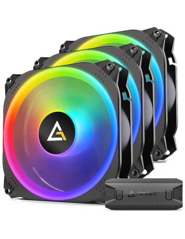 Kit ventiladores gaming antec prizm x 3 x 120mm argb