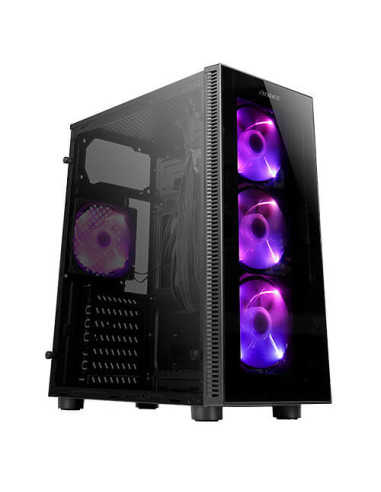 Caja ordenador gaming antec nx210 atx 2 x usb 2.0 1 x usb 3.0 sin fuente negro argb