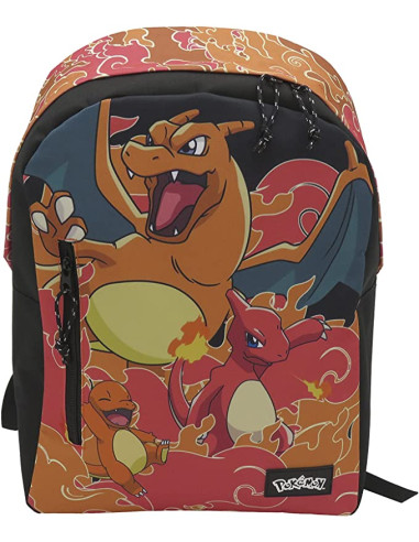 Mochila juvenil cyp brands pokemon adaptable a trolley charmander charmeleon charizard