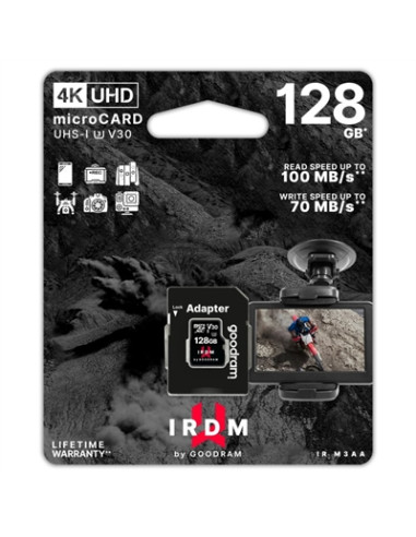 Tarjeta de memoria micro sd goodram 128gb irdm cl10 uhs - i u3