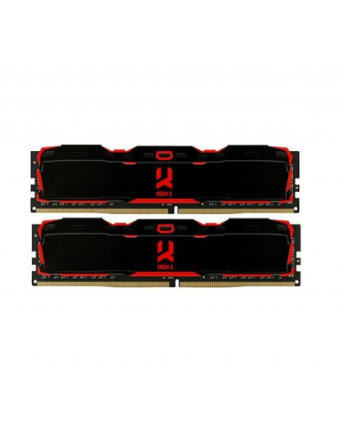 Memoria ram ddr4 goodram 16gb 2x8gb - 3000mhz - pc4 25600 - irdm negro - cl 16 - 1.35v