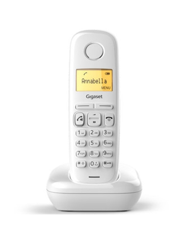 Telefono fijo inalambrico gigaset a270 blanco 80 numeros agenda -  10 tonos