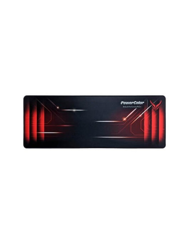 Alfombrilla powercolor red devil gaming 800mm x 300mm -  polyester -  base antideslizante