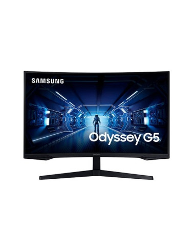 Monitor led 32pulgadas samsung odyssey g5 lc32g55tqwrxen curvo va -  wqhd -  hdr -  dp -  hdmi -  144hz -  1ms -  vesa