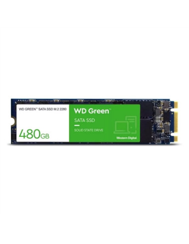 Disco duro interno ssd wd western digital green wds480g3g0b 480gb m.2 sata 3