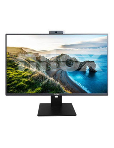 Monitor led 23.8pulgadas nilox nxm24rwc01 va -  fhd -  hdmi -  vga -  75hz -  4ms -  pivote regulable -  webcam -  vesa -  negr