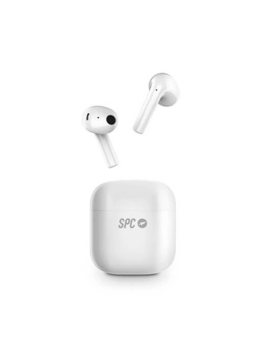 Auricularesmicro spc zion studio blanco bluetooth -  estuche de carga -  ipx4