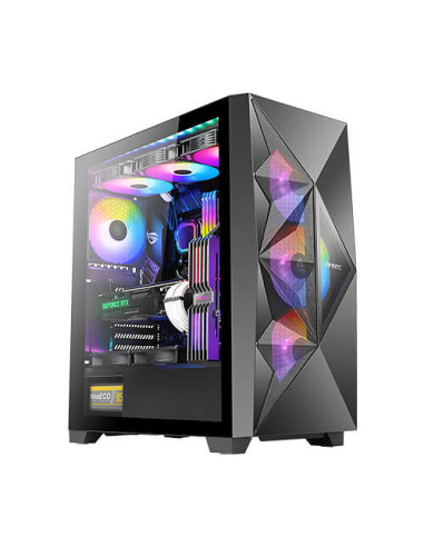 Caja ordenador gaming antec df800 atx 2 x usb 3.0 sin fuente argb