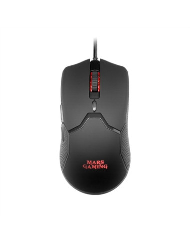 Mouse raton mars gaming mmv optico usb 6 botones 10000ppp rgb negro