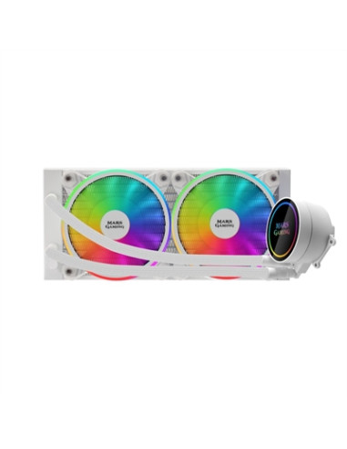 Kit de refrigeracion mars gaming ml240 blanco 400w 2 x 120mm rgb