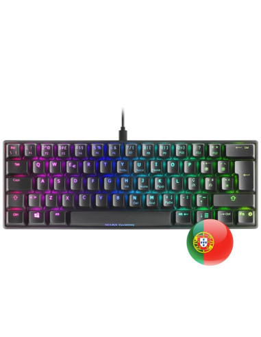 Teclado mars gaming mkminirpt rgb mecanico portugues