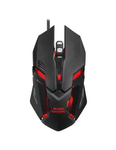 Mouse raton mars gaming mrm0 optico 6 botones 4000ppp negro