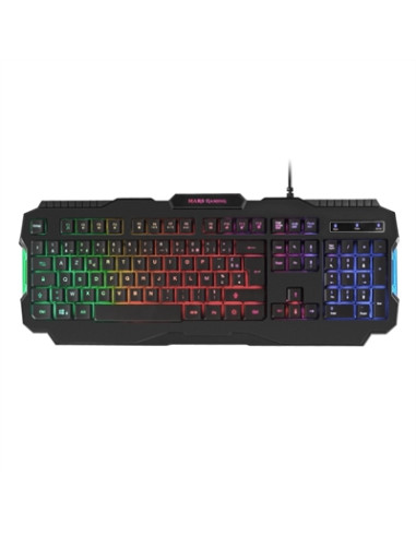 Teclado mars gaming mrk0fr usb 2.0 rgb membrana frances