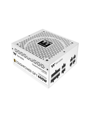 Fuente alimentacion thermaltake toughpower gf1 gaming atx 650w blanco