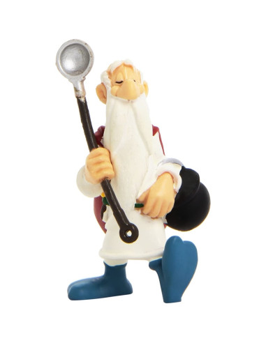 Figura plastoy asterix &obelix panoramix con marmita pvc 9 cm