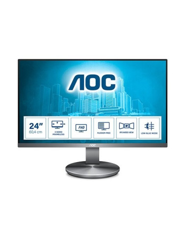 Monitor led 23.8pulgadas aoc i2490vxq - bt ips -  fhd -  hdmi -  dp -  vga -  60hz -  4ms -  vesa