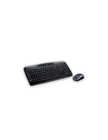 Teclado + mouse logitech mk330 wireless inalambrico usb 2.0 negro 2.4ghz