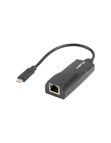 Adaptador lanberg usb tipo c 3.1 macho -  ethernet rj45 hembra -  0.15m