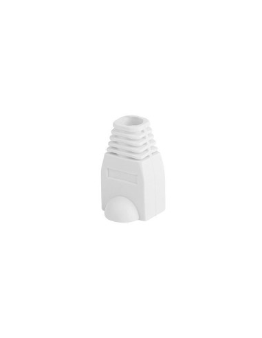 Funda protectora lanberg plb - 1000 - w para conector rj45 pack de 100 unidades blanco