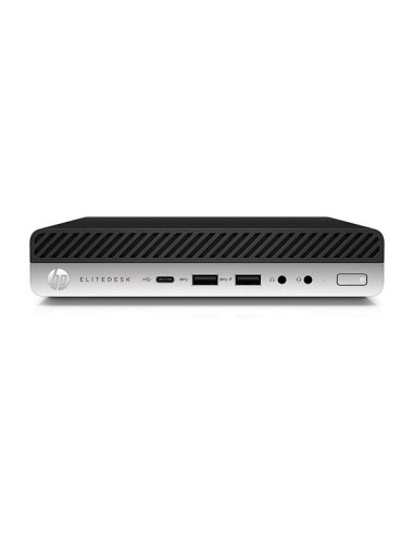 Ordenador reacondicionado mini hp elitedesk 800 g4 - i5 - 8500t - 8gb - 256gb ssd nvme - win 10 pro - sin cable trébol