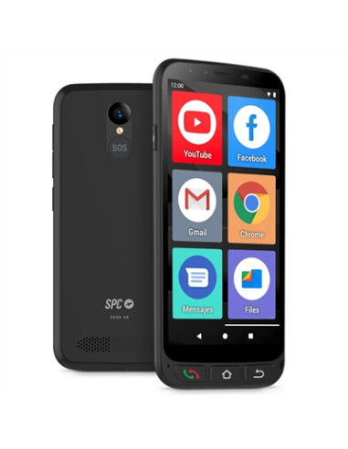 Telefono movil smartphone spc zeus negro -  5.5pulgadas -  bt -  5 mpx -  5 mpx -  android 11 -  16gb rom -  1gb ram -  2400 ma