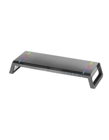 Soporte monitor mars gaming mgs premium rgb 4 x usb 3.0