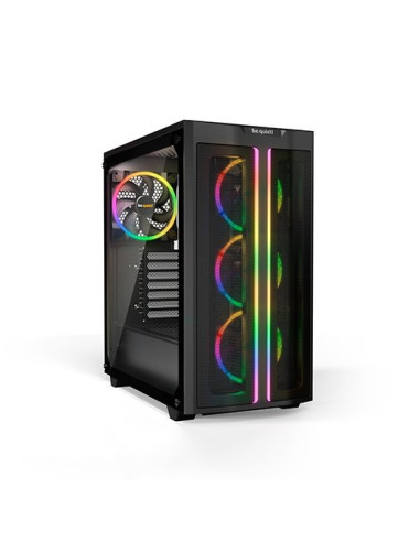 Caja ordenador gaming atx be quiet! pure base 500fx black tira led argb -  cristal templado -  3 x 120mm -  1 x 140mm