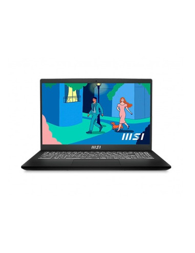 Portatil msi modern 15 b12m - 042es classic black i7 - 1255u -  16gb -  ssd 1tb -  15.6pulgadas fhd -  w11h