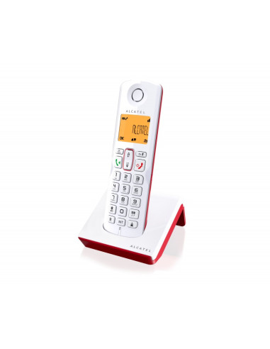 Telefono fijo inalambrico alcatel s250 white - red