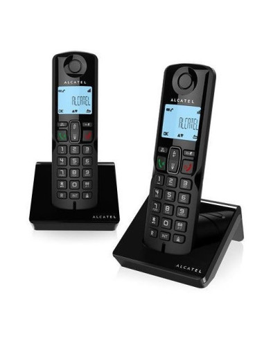 Telefono fijo inalambrico alcatel s250 duo black