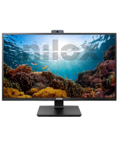 Monitor led 24pulgadas nilox nxm24rwc02 va - fhd - hdmi - dp - vga - 75hz - 4ms - vesa 100 x 100 - webcam