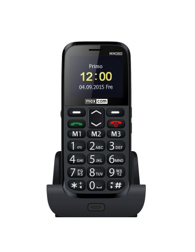 Telefono fijo inalambrico con tarjeta sim maxcom dec mm38d black 2.2pulgadas -  3g -  sim