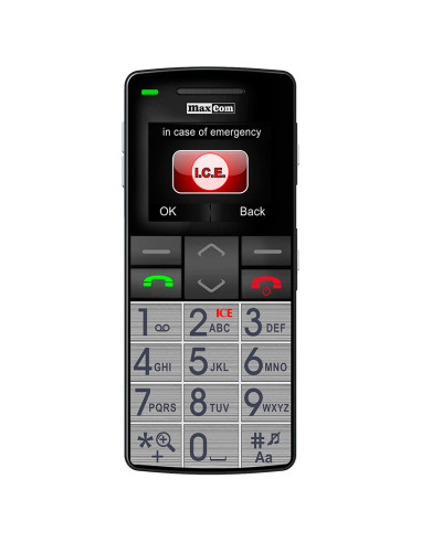 Telefono movil maxcom mm715 black -  1.8pulgadas -  2g -  1.3 mpx -  2g -  pulsera sos