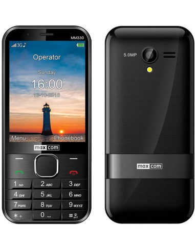 Telefono movil maxcom mm330 black -  3.2pulgadas -  5mpx -  3g