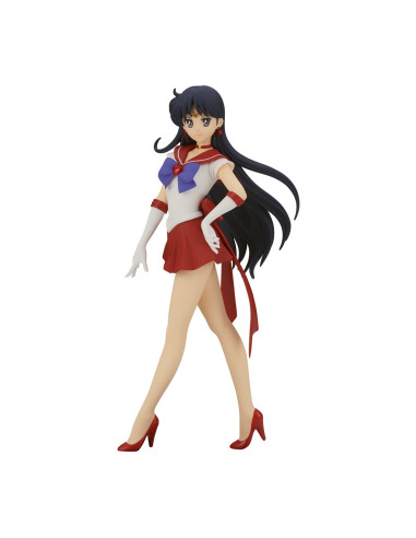 Figura banpresto pretty guardian sailor moon eternal the movie glitter & glamours super sailor mars marte ver a