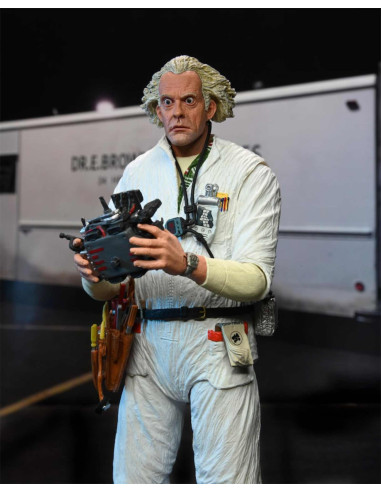 Figura neca  back to the future -  ultimate doc brown (1985) scale action figure