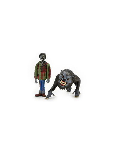 Pack 2 figuras neca toony terrors jack and kessler wolf werewolf in london