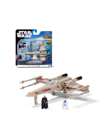 Figura jazwares star wars nave x - wing batalla y figura