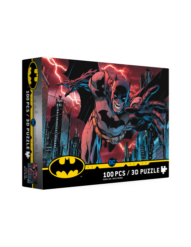 Puzle 100 efecto 3d batman ciudad universo dc