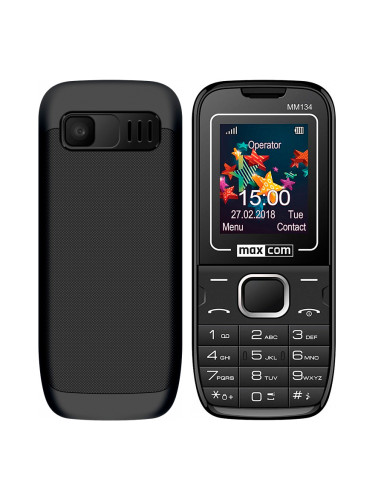 Telefono movil maxcom mm134 black -  1.77pulgadas -  vga -  2g