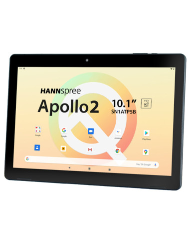 Tablet hannspree apollo 2 10.1pulgadas hd ips 32gb rom 3gb ram android 10 negra con funda