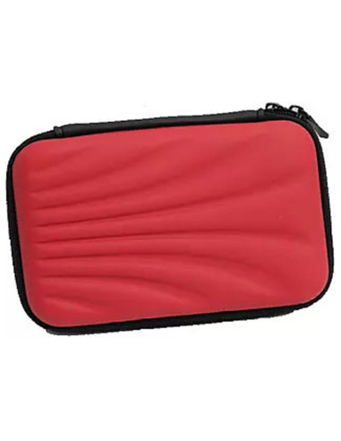 Funda disco duro maillon hdd powerbank case 2.5pulgadas rojo