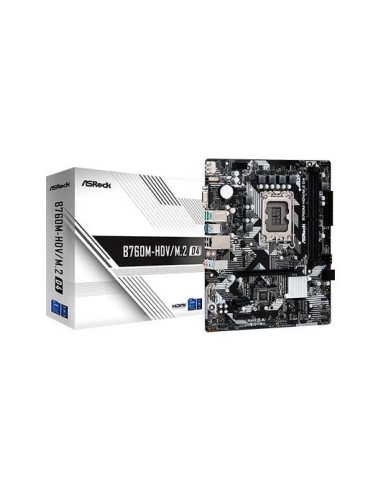 Placa base asrock 1700 b760m - hdv - m.2 d4