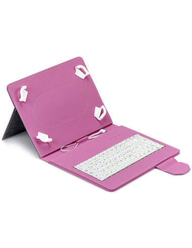 Funda tablet maillon urban keyboard usb 9.7pulgadas -  11pulgadas rosa - con teclado