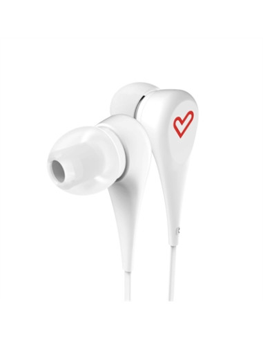 Auriculares micro energy sistem style 1 blanco in - ear - cable plano