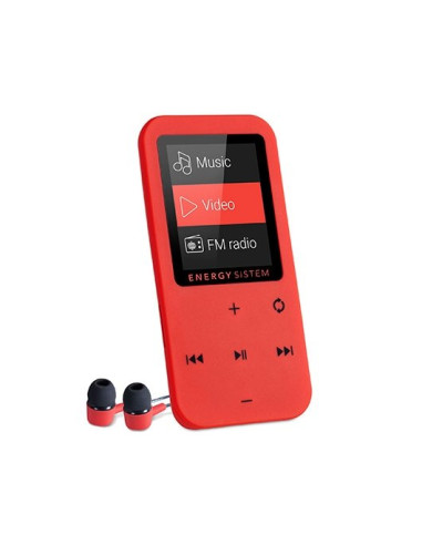 Reproductor mp4 energy sistem 8gb touch coral - radio fm - micro sd - tactil