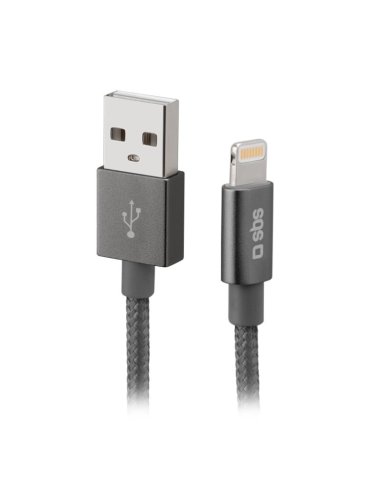 Cable usb 2.0 a lightning sbs 1m - macho - macho - plata