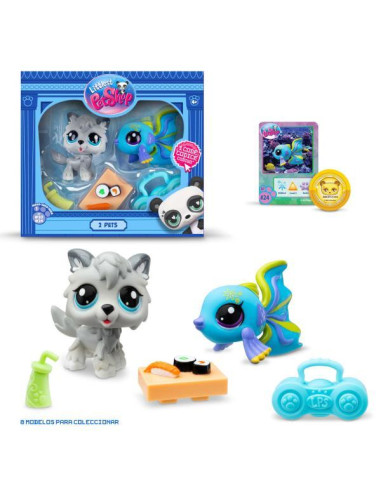 Mascotas little pet shop pack de 2 mascotas -  1 unidad aleatoria