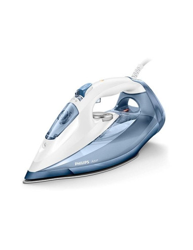 Plancha de vapor philips azur pro blanco - azul 2800w - vapor 220g - steamglide - dep 300ml - antical