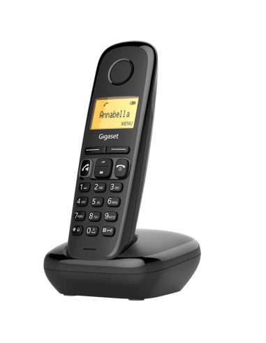 Telefono fijo inalambrico gigaset a270 duo negro 80 numeros agenda -  10 tonos -  manos libres